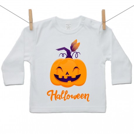 Hosszú ujjú póló Halloween tök