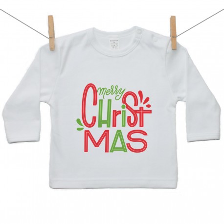 Hosszú ujjú póló Merry Christmas