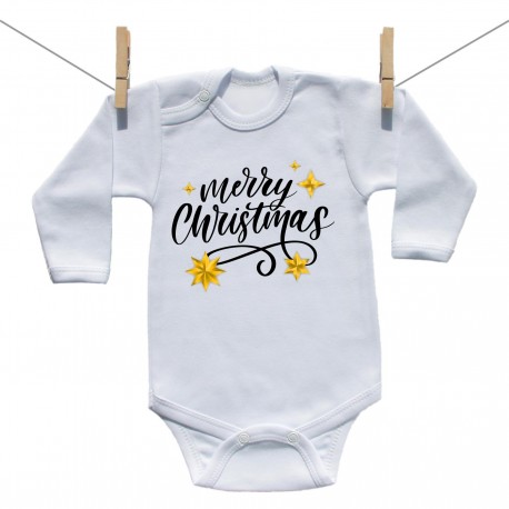 Hosszú ujjú body Merry Christmas