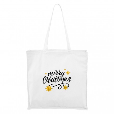 Maxi Táska - fehér Merry Christmas