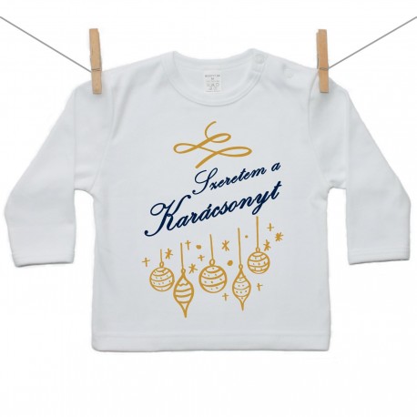 Hosszú ujjú póló Szeretem a Karácsonyt