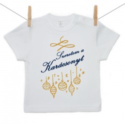 Rövid ujjú póló Szeretem a Karácsonyt