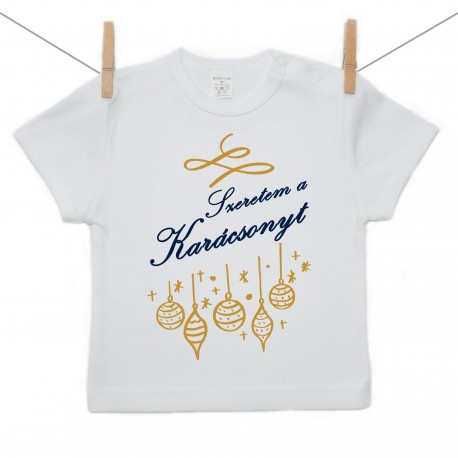 Rövid ujjú póló Szeretem a Karácsonyt