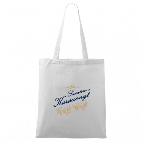 Táska - fehér Szeretem a Karácsonyt