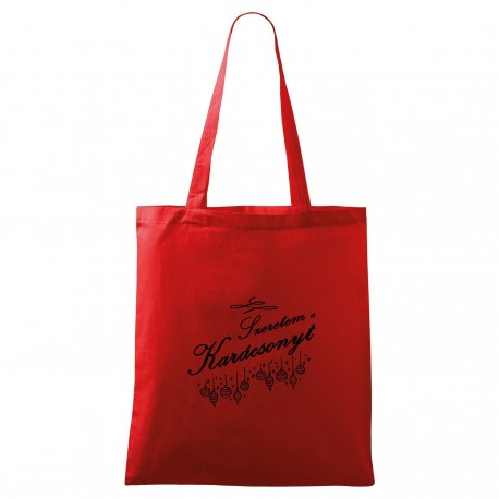 Táska - piros Szeretem a Karácsonyt