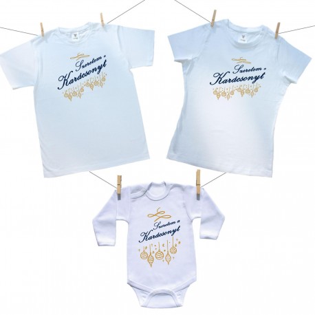 Családi szett (hosszú ujjú body) Szeretem a Karácsonyt