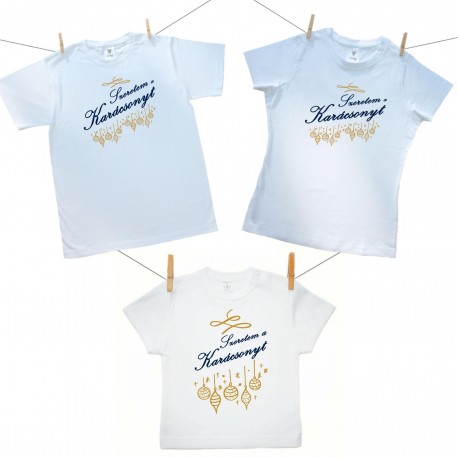 Családi szett (rövid ujjú póló) Szeretem a Karácsonyt