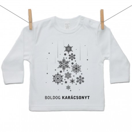 Hosszú ujjú póló Boldog Karácsonyt 