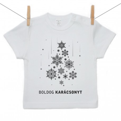Rövid ujjú póló Boldog Karácsonyt 