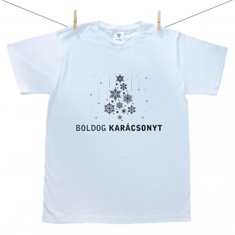 Férfi póló Boldog Karácsonyt 