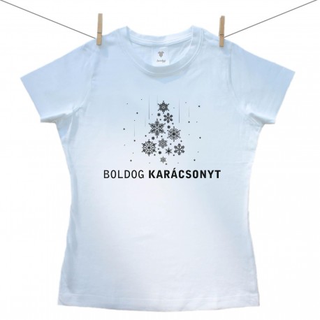 Női póló Boldog Karácsonyt 