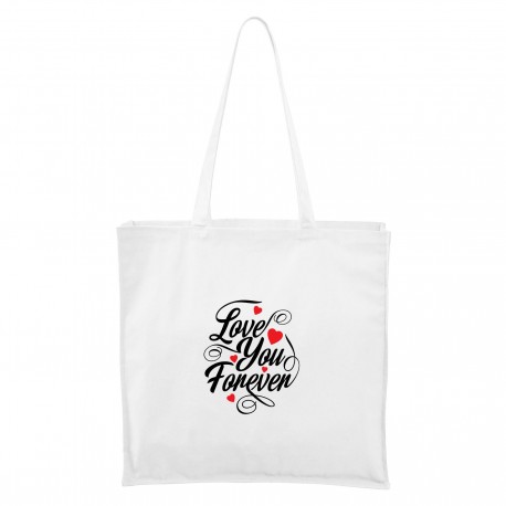 Maxi Táska - fehér Love you forever
